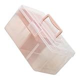 Hemobllo Boîte de Rangement Transparente Spacieuse avec Poignée Double Robuste PP Organi...