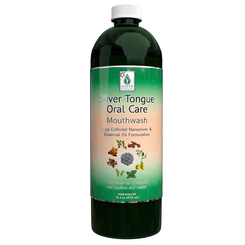 Silver Tongue Oral Care - All Natural Colloidal Silver Mouthwash, 16 oz.