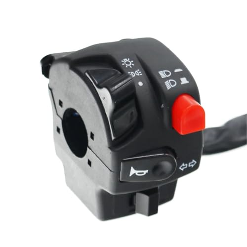Interruptor controlador de manillar de arranque 22mm con boton de bocina moto derecho 7