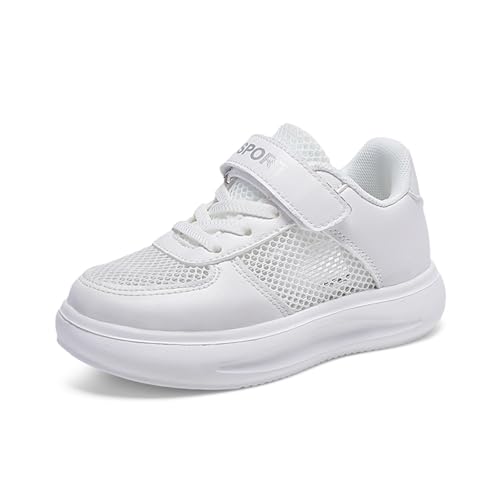 Boys Girls Sneakers Kids Shoes Soft Sole Lightweight Comfy Lace-up Athletic Shoes for Toddler/Little Kid/Big Kid