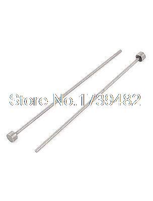 Lilianos 100mmx2mmx6mm Silver Gray Metal Straight Ejector Pin Punching Punches 96pcs