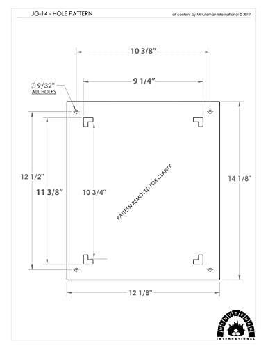 Minuteman International Cast Iron Floor Grate Grille, Black