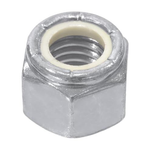 Ohio Diesel Parts M10_LKNTC10_10PZ M10-1.50 Coarse Metric Nylon Insert Thin Locknuts Class 10 Din 985 Silver Zinc Cr+3 cover