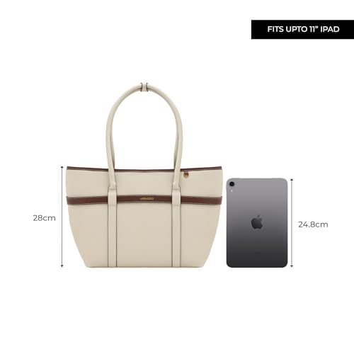 Image of Miraggio Julia 14 Inch Laptop Tote Bag For Women Office Use | Office Tote Bag With Padded Laptop Sleeve And Zipper Closure | Stylish Totes
