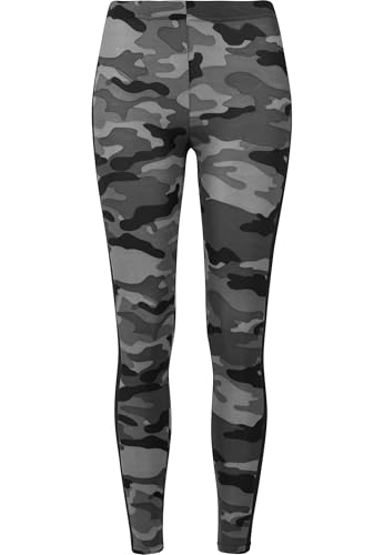 Urban Classics Femme Urban Classics Ãƒâ‚¬ Rayures pour Femme Leggings, Multicolore (Camouflage FoncÃƒ Noir 00840), M EU
