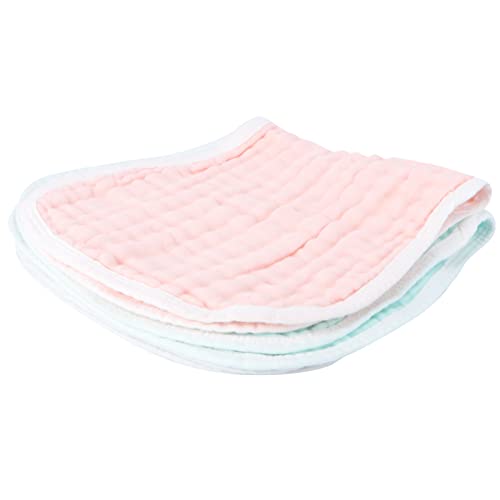 HEALLILY Trapos de Eructo de 3 Piezas Paños de Eructo para Bebés Suaves Trapos de Eructo para Bebés de Tres Capas Paños de Eructo Absorbentes para Bebés Recién Nacidos (Color Aleatorio)