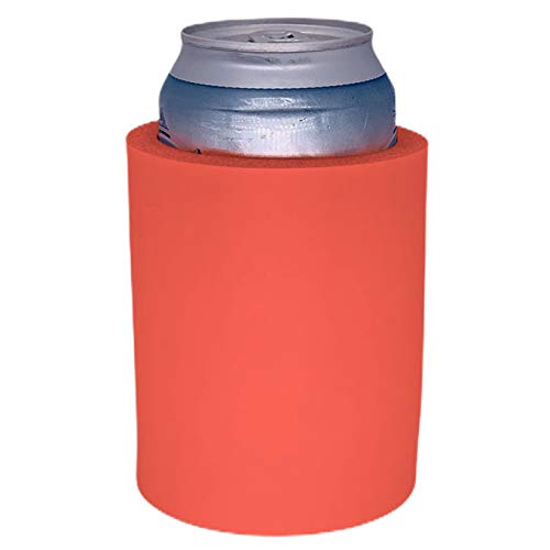 Blank Thick Foam Old School Can Cooler (2 Pack, Pink)