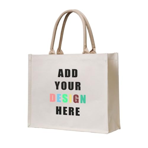 Bolsa Tote de Lona Personalizada para Mujeres miniatura 1