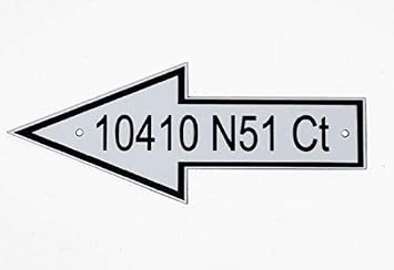 Comfort House Personalized Reflective Address Sign - Custom Address Plaque In An Arrow Pointing Right or Left # J0230