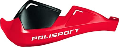 POLISPORT 8305100032 - Paramanos Evolution Integral 2 Puntos de fijación MX-Style Fabricado en plástico con Kit de Montaje Incluido Compatible con Todos los Modelos de Motocross/Enduro en Color Rojo