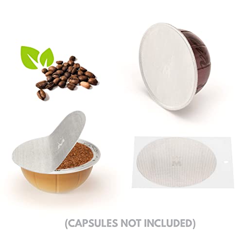 Madama - Refillable and Reusable Capsules Filling Kit Compatible with Nespresso Vertuo and Vertuoline, with 100 Adhesive Aluminum Lids
