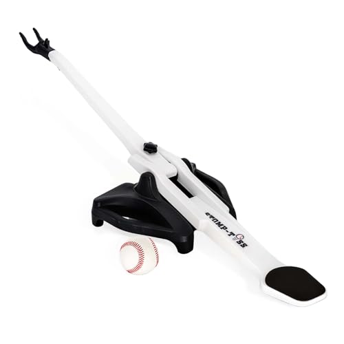 Stomp-Toss - Lever-Action Baseball Training Equipment with Replacement Arm Fun Baseball Gifts for Ages 10+ Easy-to-Use Solo Sports Trainer for Enhancing Hand-Eye Coordination