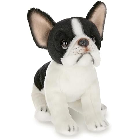 Bearington Collection Lil' Oliver The French Bulldog Stuffed Animal, 6 Inch Dog Stuffed Animal Cover