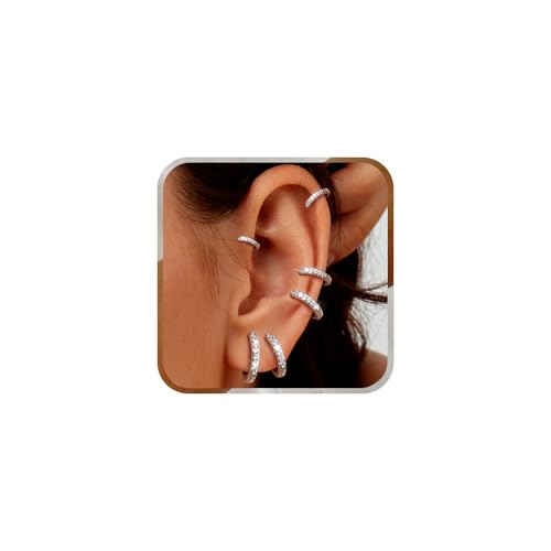 Dimensioni Complete: Questo set orecchini donna include 6 diversi diametri, ovvero 6/7/8/9/10/12mm. Così puoi scegliere la dimensione che meglio si adatta alla tua montaggio e al tuo stile di piercing orecchio. I orecchini cerchio piccoli sono per un look discreto, mentre quelli più grandi possono dare un effetto più vistoso.