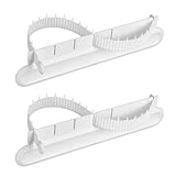 DONGKER Reglas de Arco para Pasteles, Regla de Arco para Fondant de 2 Piezas, Regla de Arco de plástico Ajustable para Pasteles de Fondant, Accesorios de repostería para Hornear y medir Pasteles