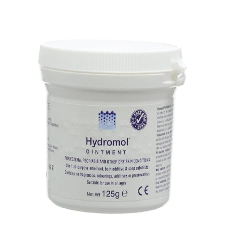 Hydromol Ointment for Dry Very Dry & Itchy Skin - Intensive Emollient for Eczema Dermatitis & Psoriasis-Prone Skin - Helps Reduce Eczema Flare-Ups - 125g Tub