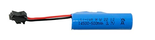 efaso RC Akku 3,7V 500mAH HBX Stecker + USB-Ladekabel passend f&uuml;r RC Autos HOMYE/Rhybor Ferngesteuertes Auto/BEZGAR TC141 / BEZGAR 17S / DEERC DE45 / DEERC D35 / ACAMMZAR AT1 / Arulis Amphibisches