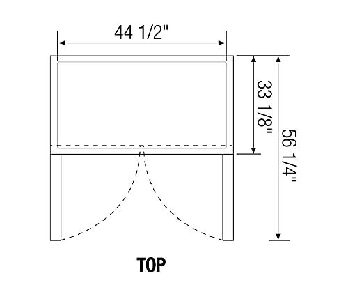 Miniatura 4 de EBSF2 49.65' Congelador comercial de alcance con puertas dobles sólidas, dos secciones, 115v, NSF, 48 pies cúbicos