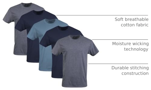 Image of Gildan Men's Crew T-Shirts, Multipack, Style G1100