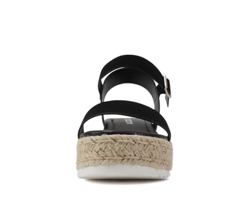 Image of Soda CLIP ~ Women Open Toe Ankle Strap Platform Espadrille Sandal