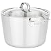 Viking Contemporary 3-Ply Stainless Steel Stockpot with Lid, 8 Quart