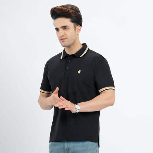 Red Tape Men Black T-Shirt - Image 3