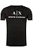 Armani Exchange Men's Classic Crew Logo Tee T Shirt, Black, Small
