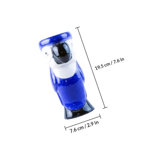 Verre à cocktail Tiki original en forme de perroquet noir grande contenance 550ml - 3