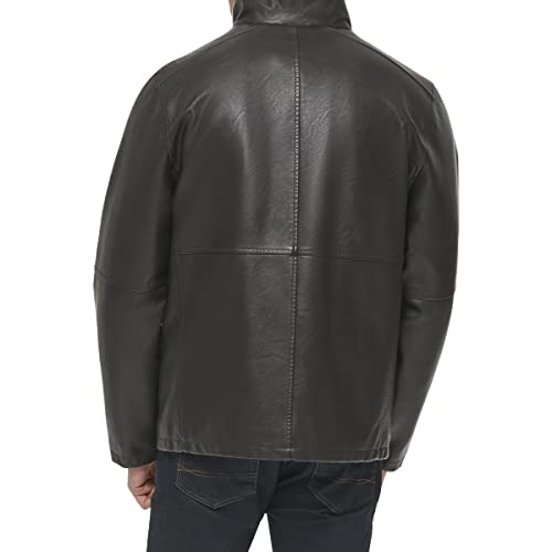 Image of DOCKERS Men's The Dylan Faux Leather Racer Jacket