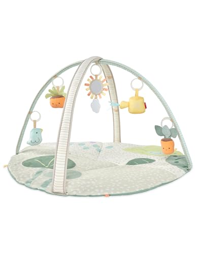 Skip Hop Tummy Time Mat, 3-in-1 Activity Baby Play Gym, Age 0-2y, Garden Oasis, Green Multi