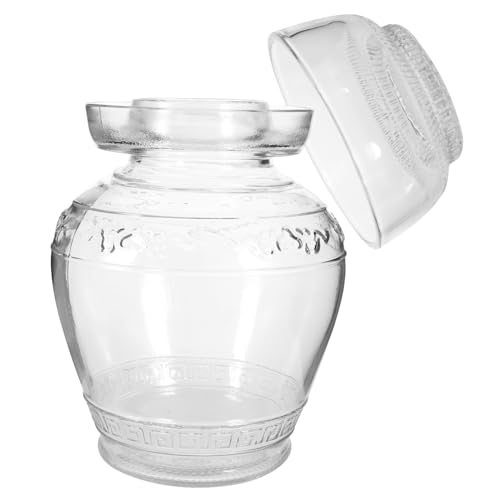 GALPADA Bocal de Fermentation Verre Transparent Pot de Conservation Multi Usage pour Légumes et Aliments Capacité de Style Aléatoire