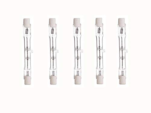 EBD Lighting 78mm Halogen Light (5 Pack) J Type Double Ended T3 Halogen