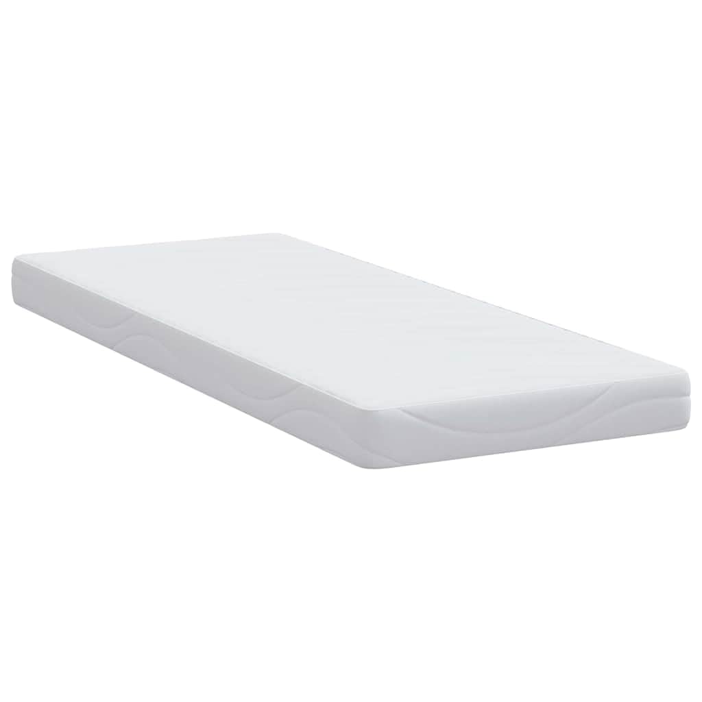 Materac biały, 70 x 200 cm, żakardowa pianka memory z żelowym rdzeniem, oddychająca i ergonomiczna, do sypialni, pokoju gościnnego i łóżeczka dziecięcego, średni stopień twardości, poszewka