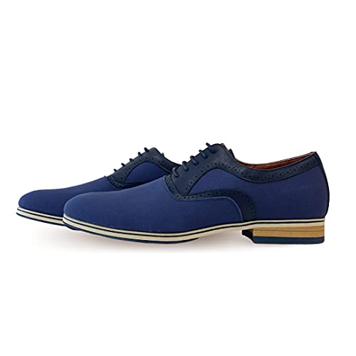Image of Ferro Aldo Men's Classic Cap Toe Oxford Dress Shoe Collection | Perfect for Formal, Business, and Wedding Attire