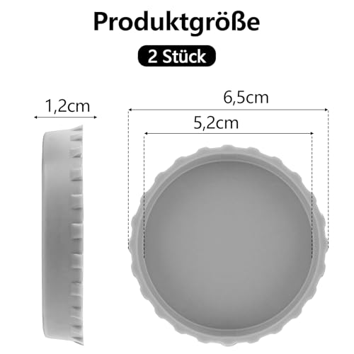 VIEVRE Dosenverschluss Getränkedosen, Silikon Getränkedosen Deckel, Deckel für Dosen, Dosendeckel Getränkedose, Getränkedosen Verschluss, Bierdosen Abdeckung, Glasabdeckung Trinkglas, Dosen Verschluss
