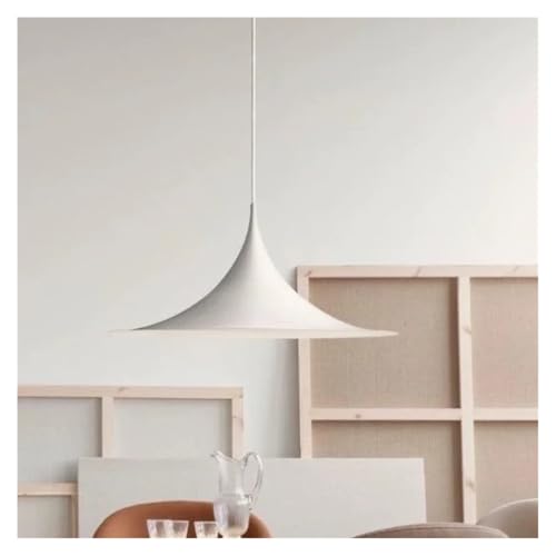 Lampe suspendue au plafond en métal blanc avec éclairage ciblé pour comptoir de bar