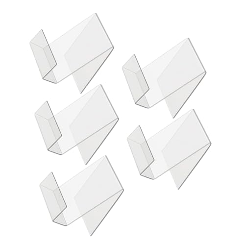 Lot de butées acrylique transparent serre-livres étagère bureau pour dossier lourd