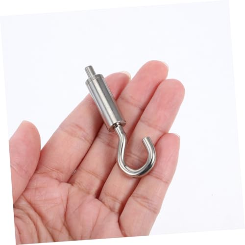 OUNONA 5 piezas tensores de acero con gancho y ojal para cables y cuerdas, tensores multifunción para instalación de toldos, iluminación y letreros miniatura 7