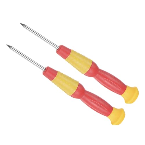 CoCud Mini Tournevis Torx, Taille T2, Longueur 120mm, Petits Tournevis à 6 Points en Acier au Carbone avec Poignée Antidérapante - (pour Lunettes, Montre),...