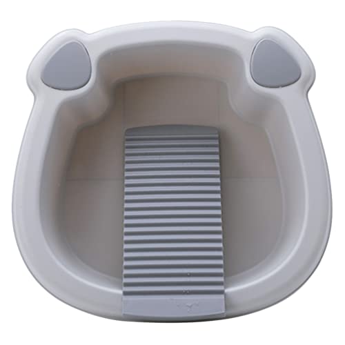 Zerodeko 1 Juego De Lavabo para Bebés con Tabla para Lavar La Ropa Cubo De Hielo para Acampar Tina De Plástico Lavabo para La Bebé Lavabo Pequeño para El Hogar () Cover