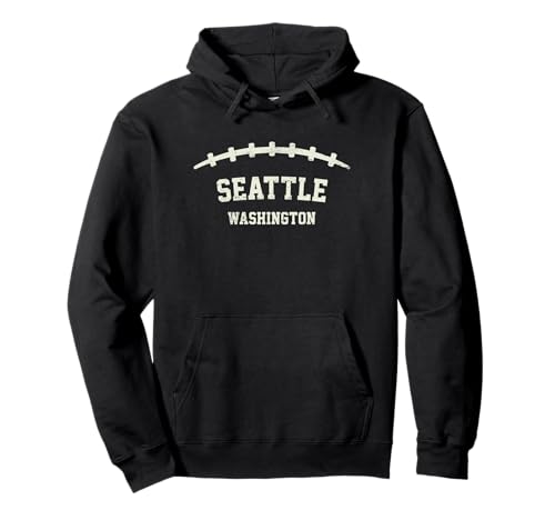 Retro Seattle Washington Sudadera con Capucha