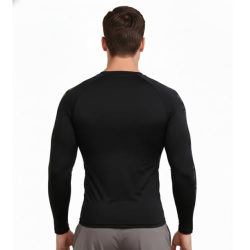 Image of GYMIFIC Mens Full Sleeve Compression T-Shirt | Round Neck Quick Dry Gym Workout Tee | Stretch Athletic Sports for Running & Training T Shirt for man