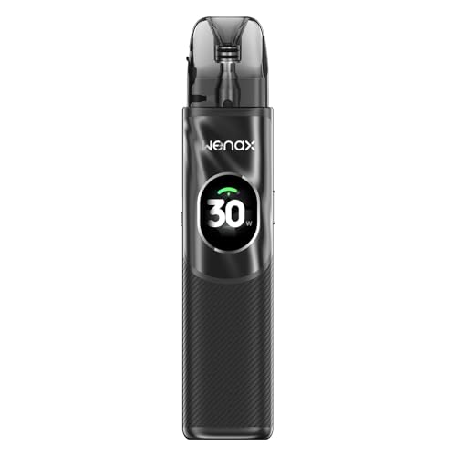 GeekVape Wenax Q2 Pod Kit Costruito in 1250mAh Batteria 3ml Q Pod Cartuccia Auto Draw Sigaretta elettronica MTL RDL Vape, senza nicotina (Fibra Nera) GeekVape Wenax Q2 Pod Kit Costruito in 1250mAh Batteria 3ml Q Pod Cartuccia Auto Draw Sigaretta elettronica MTL RDL Vape, senza nicotina (Fibra Nera)