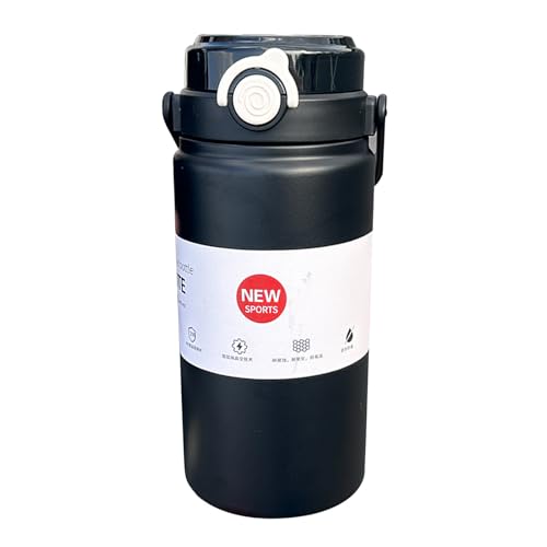 Kixolazr Botella De Agua De Acero Inoxidable, Termo Para Bebidas Calientes Y Frías, Termo Térmico Antiderrames Para Exterior Interior Senderismo Viajes Running Escuela Pesca