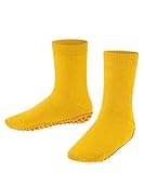 FALKE Catspads K HP algodón lana puños en la suela 1 par, Calcetines para casa Unisex niños, Amarillo (Bee 1393) nuevo - ecológico, 23-26