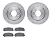 Dynamic Friction Company Front Brake Rotors with 5000 Advanced Brake Pads 6502-67489