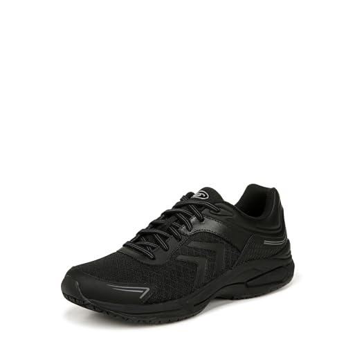 Dr. Scholl's Womens Blaze Slip Resistant Work Sneaker Black/Black 9 M