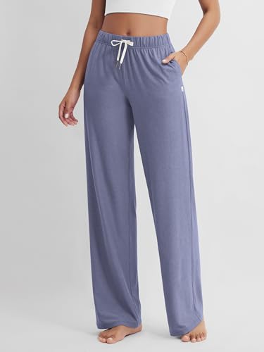 ODODOS Women's Straight Leg Pants Ultra Soft Stratum Tech Relaxed Casual Pajama Lounge Pants with Pockets-29/31" Inseam3