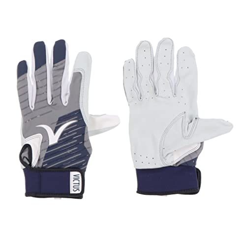 Marucci & VICTAS 野球 バッティング用手袋 TEAM BG W/RB メンズ 両手用 小物 L グレー