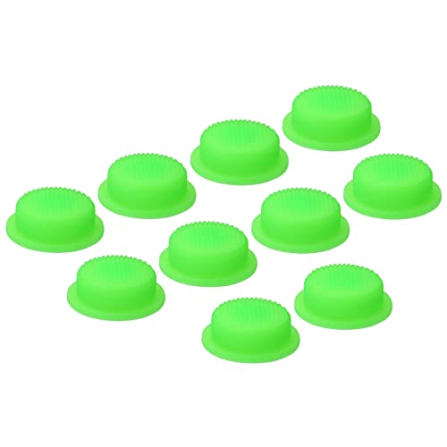 PATIKIL 16 mm LED懐中電灯スイッチキャップ 10個 シリコンソフトブーツカバー プッシュボタンスイッチ 電気トーチ 手持ち懐中電灯 DIYプロジェクト用 ルミナス緑
